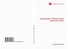 Capa do livro de Heerpredigt D. Martin Luthers wider den Türken 