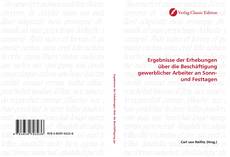 Capa do livro de Ergebnisse der Erhebungen über die Beschäftigung gewerblicher Arbeiter an Sonn- und Festtagen 