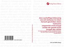 Capa do livro de Ainn warhafftige Erkleru[n]g wie sich Sathanas Inn disen hernach geschriben vieren materyenn vergwentet vnnd erzaygt vnnder der gestalt eynes Enngels des Liechts 