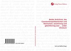 Capa do livro de Beider Antichrist, des Constantinopolitanischen und Römischen, einstimmig und gleichförmig Leer ... wider Christum 