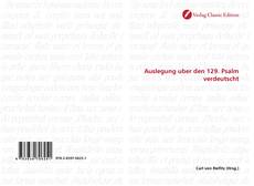 Capa do livro de Auslegung uber den 129. Psalm verdeutscht 