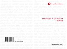 Capa do livro de Paraphrasis in Ep. Pauli ad Galatas 