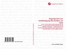 Capa do livro de Gegenbericht von rechtfertigung des Sünders vor Gott 