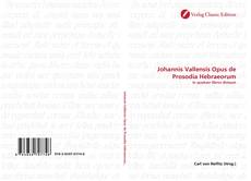 Capa do livro de Johannis Vallensis Opus de Prosodia Hebraeorum 