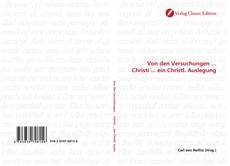 Capa do livro de Von den Versuchungen ... Christi ... ein Christl. Auslegung 