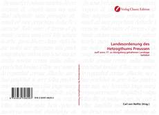 Bookcover of Landesordenung des Hetzogthums Preussen