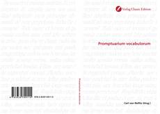 Promptuarium vocabulorum kitap kapağı