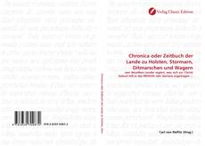 Portada del libro de Chronica oder Zeitbuch der Lande zu Holsten, Stormarn, Ditmarschen und Wagern