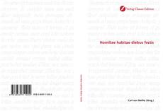 Bookcover of Homiliae habitae diebus festis