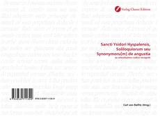 Capa do livro de Sancti Ysidori Hyspalensis, Soliloquiorum seu Synonymoru[m] de angustia 