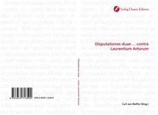 Capa do livro de Disputationes duae ... contra Laurentium Arturum 