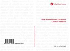 Capa do livro de Liber Proverbiorvm Salomonis Carmine Redditvs 