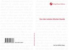 Capa do livro de Von den Letzten Worten Dauids 