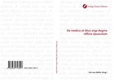 Capa do livro de De medico et illius erga Aegros officio opusculum 