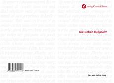 Capa do livro de Die sieben Bußpsalm 