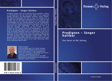 Bookcover of Predigten - länger haltbar