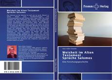Capa do livro de Weisheit im Alten Testament  Sprüche Salomos 