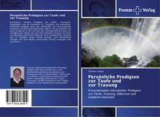 Capa do livro de Persönliche Predigten zur Taufe und zur Trauung 
