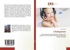 Bookcover of L'holopsonie