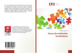 Bookcover of Cours de méthodes numériques