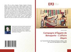 Capa do livro de Campagne d’Égypte de Bonaparte – L’affaire Alqam 