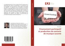 Buchcover von Financement participatif et production de concerts de musique savante