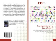 Bookcover of Correspondance ou équivalence ?