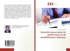 Capa do livro de Contrôle interne levier de performance et de rentabilité pour labanque 