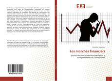 Les marchés financiers kitap kapağı