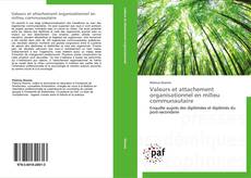 Bookcover of Valeurs et attachement organisationnel en milieu communautaire