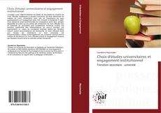 Choix d'études universitaires et engagement institutionnel kitap kapağı