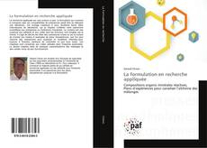 La formulation en recherche appliquée的封面