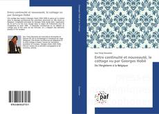 Buchcover von Entre continuité et nouveauté, le cottage vu par Georges Hobé