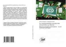 Buchcover von La responsabilité sociale des universités au Maroc