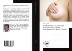 Buchcover von Contribution à la chirurgie oncoplastique du sein