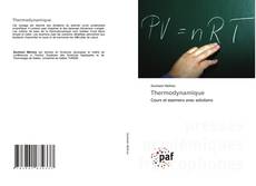 Bookcover of Thermodynamique