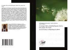 L'usage des anxiolytiques dans les pays du Sud kitap kapağı