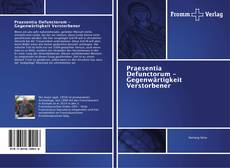 Capa do livro de Praesentia Defunctorum - Gegenwärtigkeit Verstorbener 