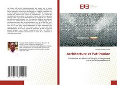Обложка Architecture et Patrimoine