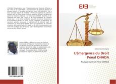 Bookcover of L'émergence du Droit Pénal OHADA