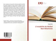 L’instabilité de Weibel Non-Relativiste kitap kapağı