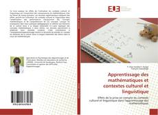 Portada del libro de Apprentissage des mathématiques et contextes culturel et linguistique