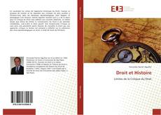Capa do livro de Droit et Histoire 