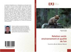 Capa do livro de Relation santé-environnement et qualité de l'air 