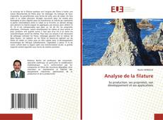 Analyse de la filature kitap kapağı