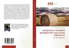 Capa do livro de Analyse de la variabilité génétique des races ovines algériennes 