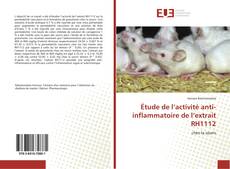 Capa do livro de Étude de l’activité anti-inflammatoire de l’extrait RH1112 