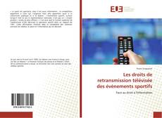 Capa do livro de Les droits de retransmission télévisée des évènements sportifs 