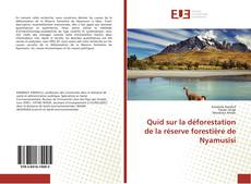 Bookcover of Quid sur la déforestation de la réserve forestière de Nyamusisi
