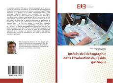 Buchcover von Intérêt de l’échographie dans l'évaluation du résidu gastrique